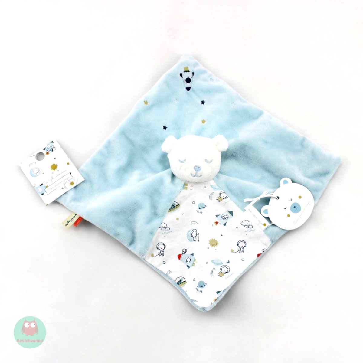 doudou_plat_ours_bleu_fusee_planete_mon_premier_major