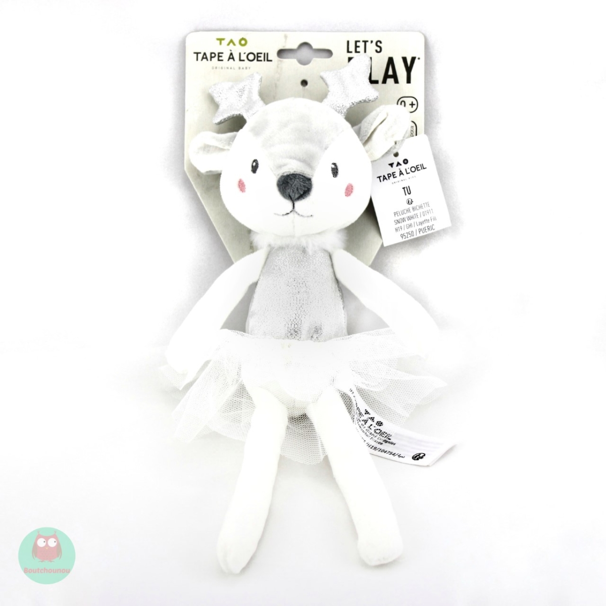 pantin_biche_snow_blanc_et_argentee_white_tape_a_loeil