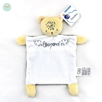 doudou_plat_leopard_jaune_gris_blanc_feuille_mots_denfants