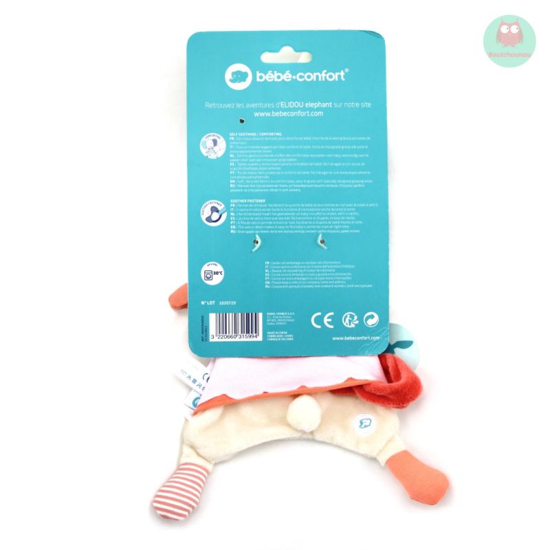 Doudou Plat Lapin Colette Attache Tetine Bebe Confort Doudou Plat Lapin Colette Attache Tetine Bebe Confort