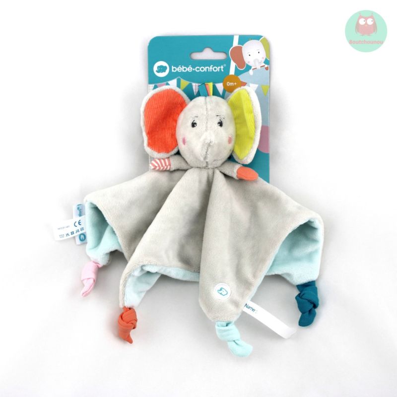 Doudou Plat Carre Elephant Elidou Bebe Confort