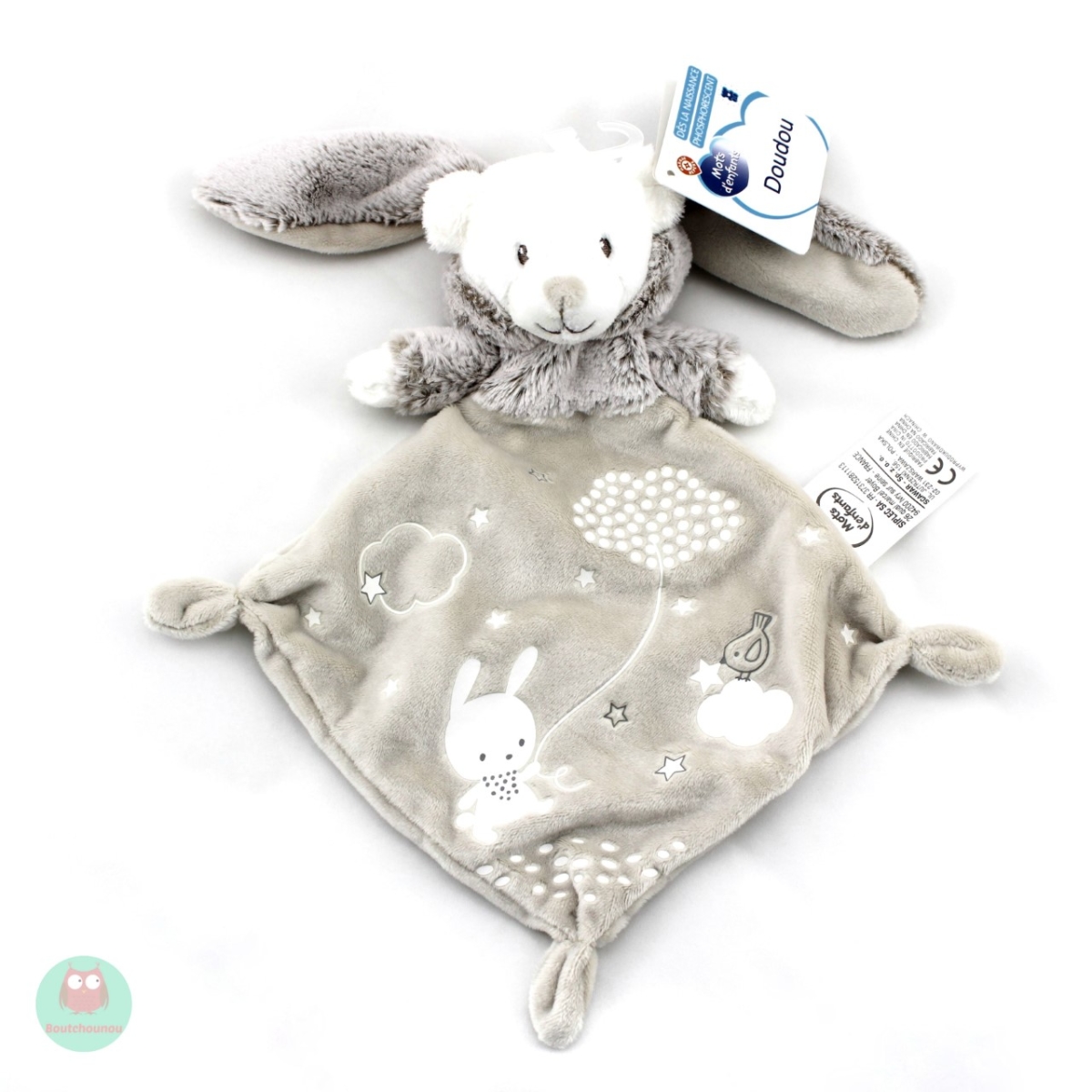 Doudou lapin ours store