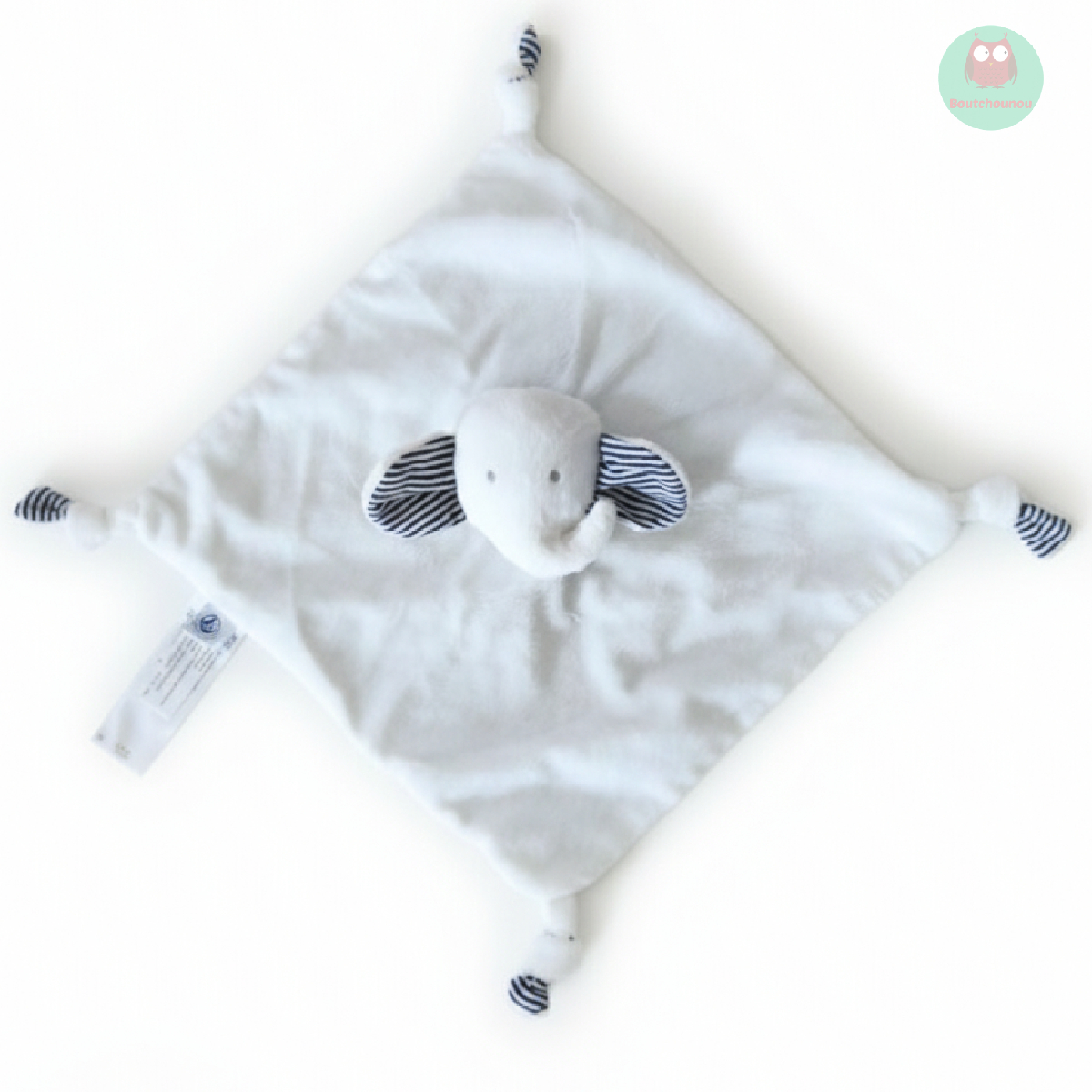 doudou_elephant_blanc_et_bleu_marine,_4_noeuds,_petit_bateau