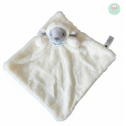 doudou_mouton_agneau_ecru_et_foulard_bleu,_grelot,__tex
