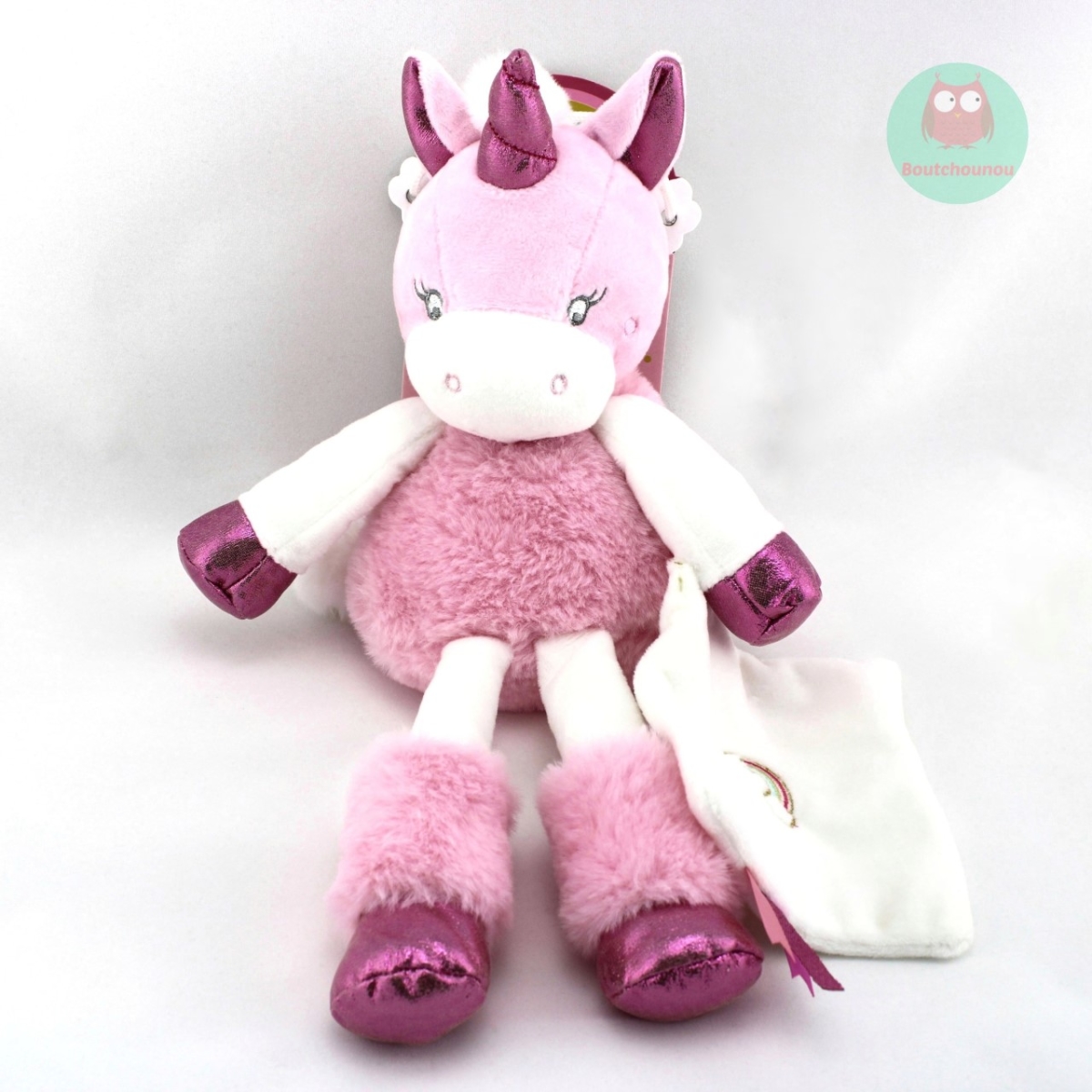 doudou mouchoir licorne