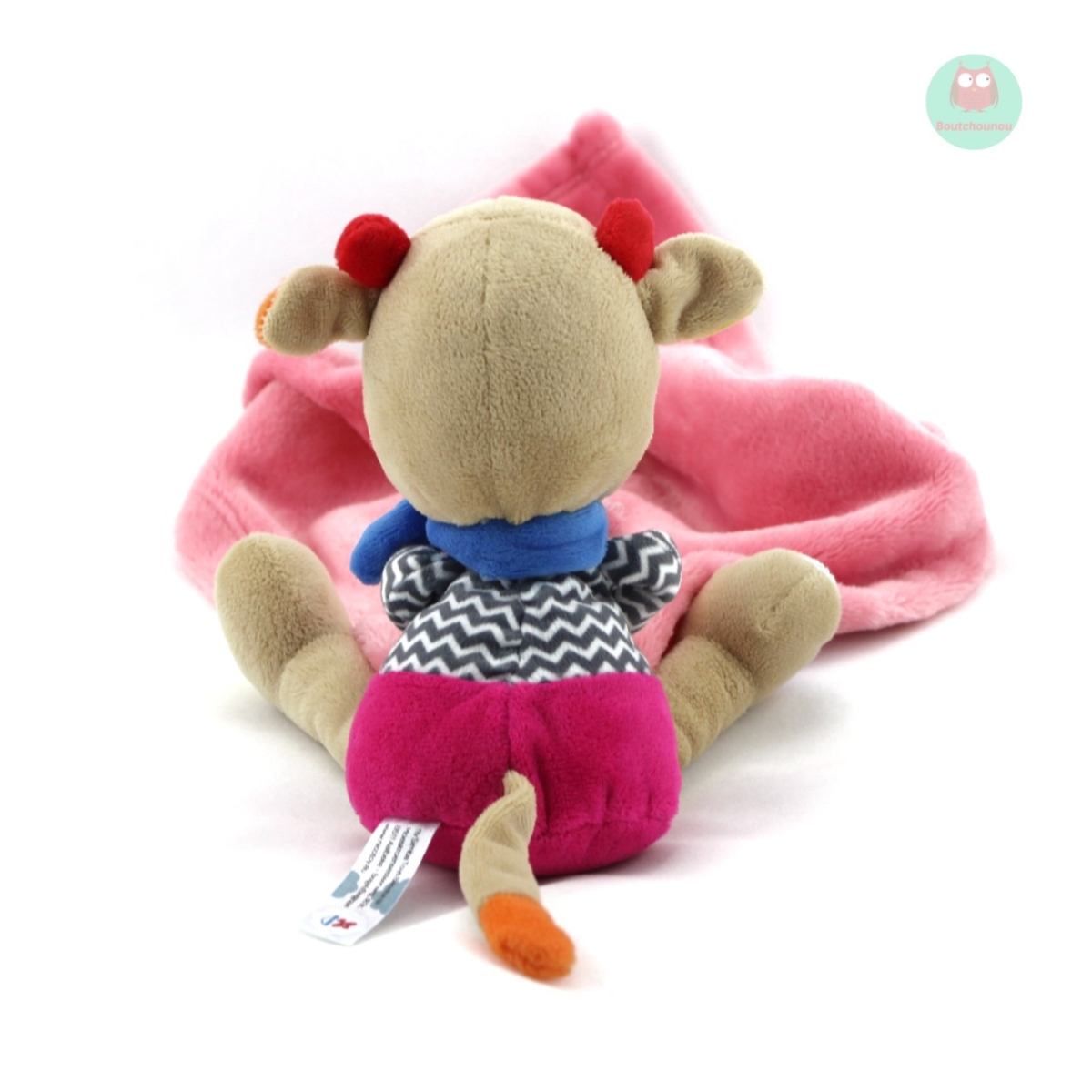 doudou_vache_ou_girafe_beige_rose_bleu_jaune_simba_toys_nicotoy