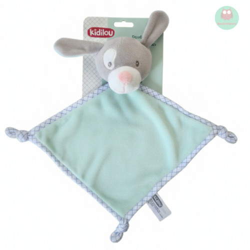 doudou_plat_chien_gris,_blanc,_vert,_bleu,_kidilou