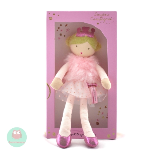 poupee_demoiselle_precieuse_oriane_rose_et_tutu_a_pois_doudou_et_compagnie