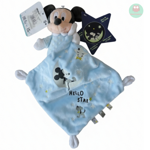 doudou_mickey_bleu_avec_son_mouchoir,_luminescent,_disney_baby
