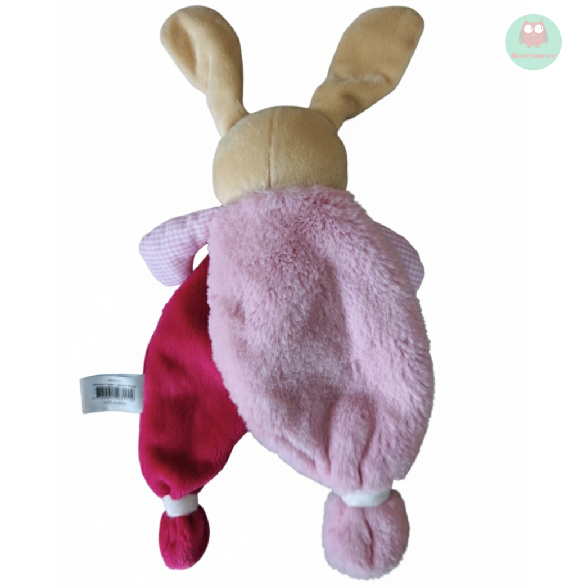 doudou_lapin_beige_et_rose,_fleur,_theme_poupi,_baby_nat