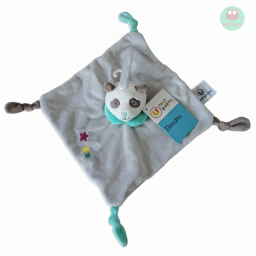 doudou_plat_panda_blanc,_gris,_vert,_etoiles,_super_u_tout_petits
