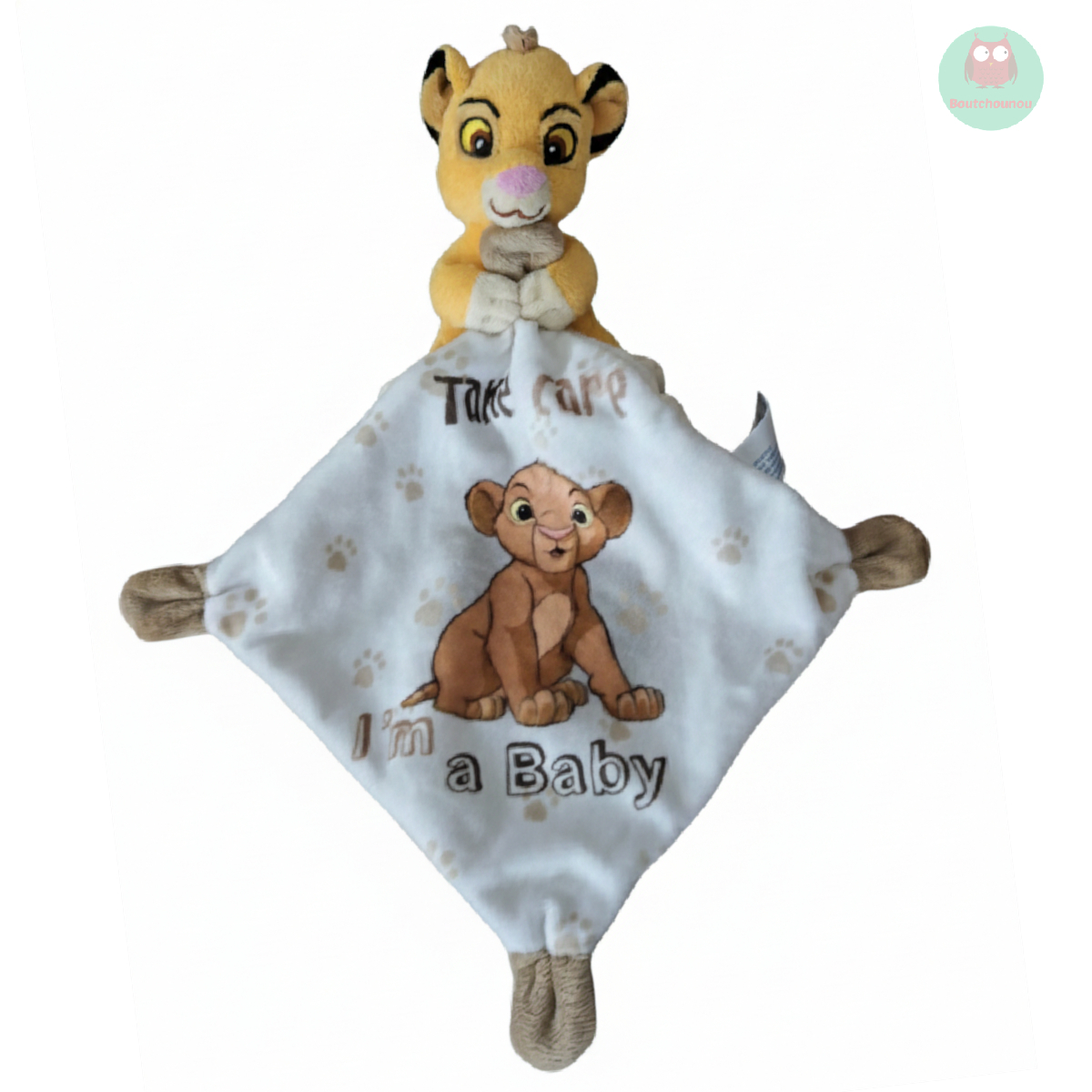 doudou_lion_simba_avec_mouchoir,_empreinte,_patte,