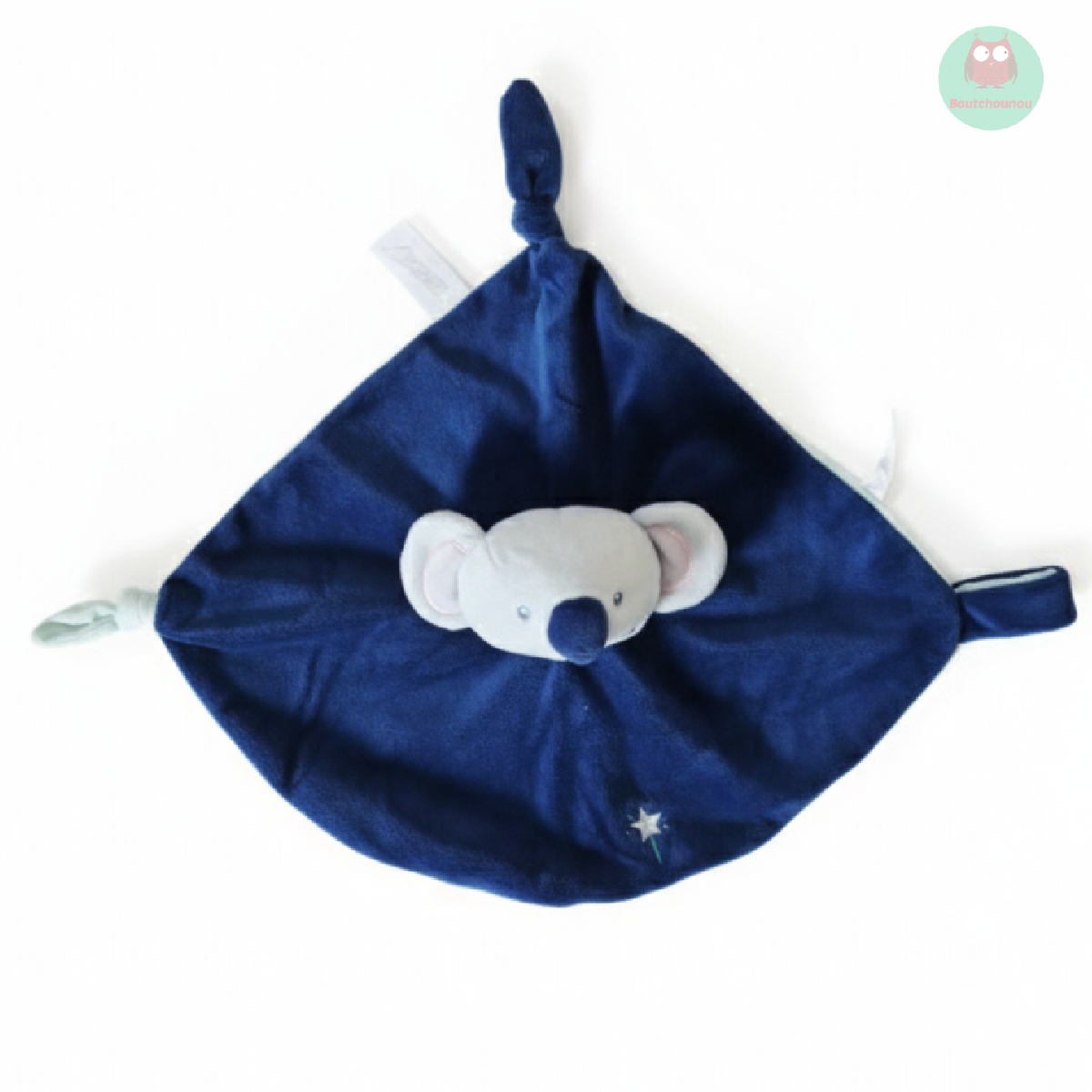 doudou_plat_koala_bleu,_attache_tetine,_etoile,_gipsy