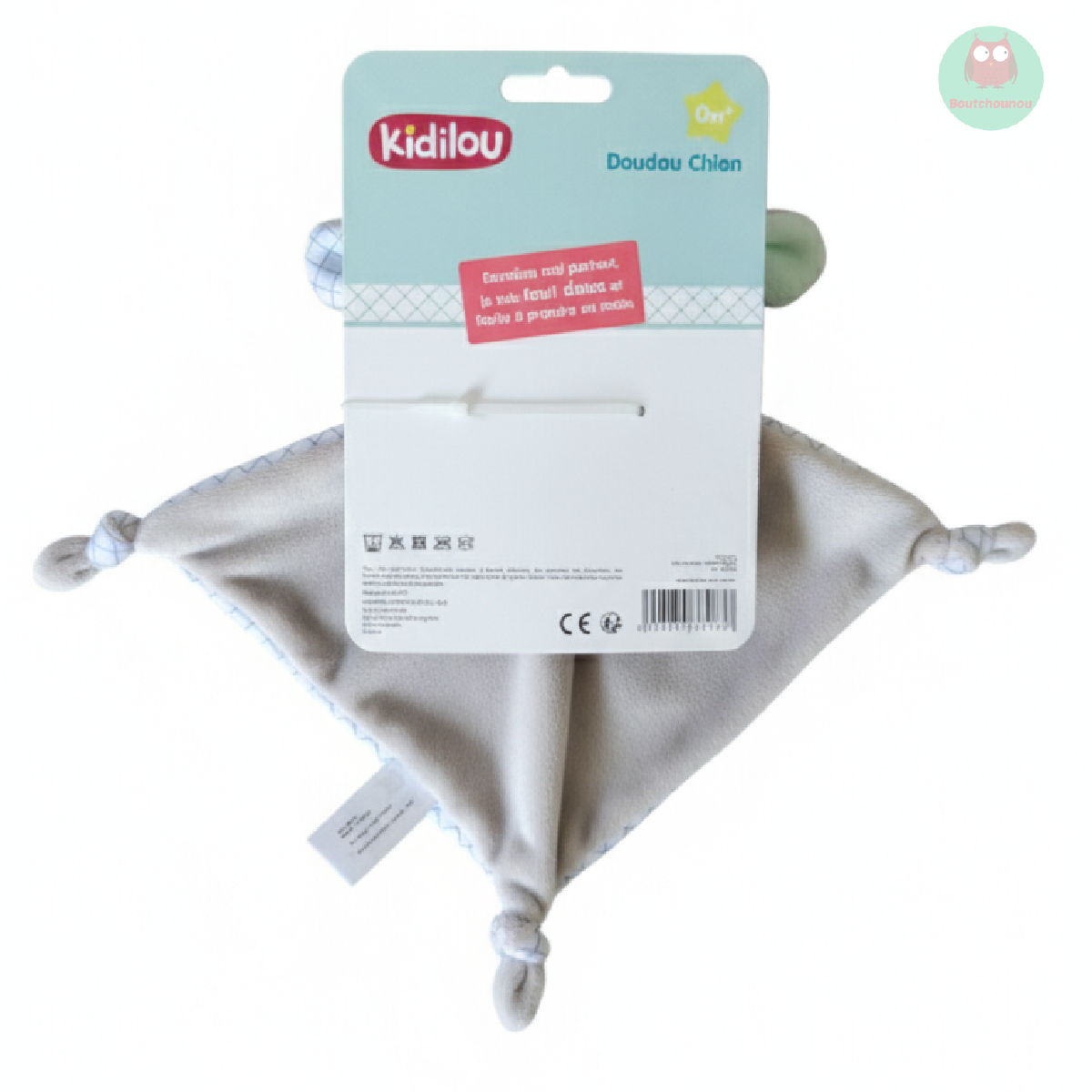 doudou_plat_chien_gris,_blanc,_vert,_bleu,_kidilou
