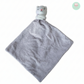 doudou_ours_blanc_avec_son_grand_mouchoir_rose_et_gris,_obaibi