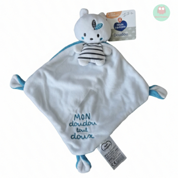 doudou_ours_blanc_avec_cape_bleue_et_blanche,_feuille,
