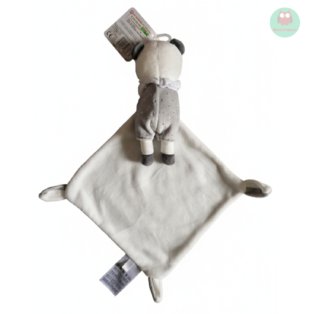 doudou_panda_blanc_et_gris,_avec_mouchoir,_mots_denfants