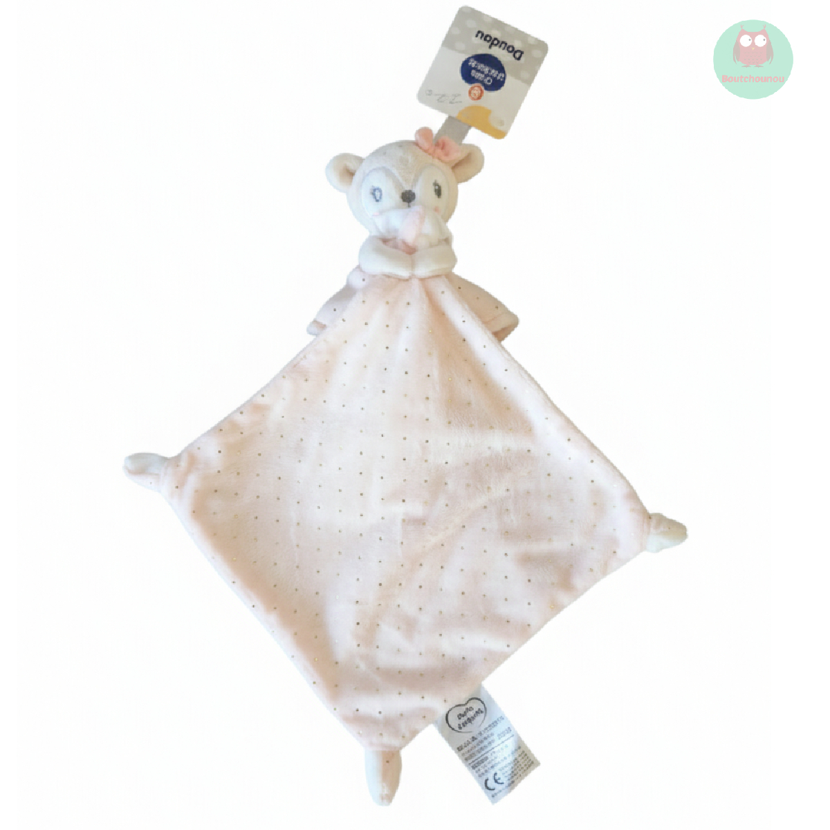 doudou_biche__avec_mouchoir_rose,_blanc,_dore,_mots_denfants