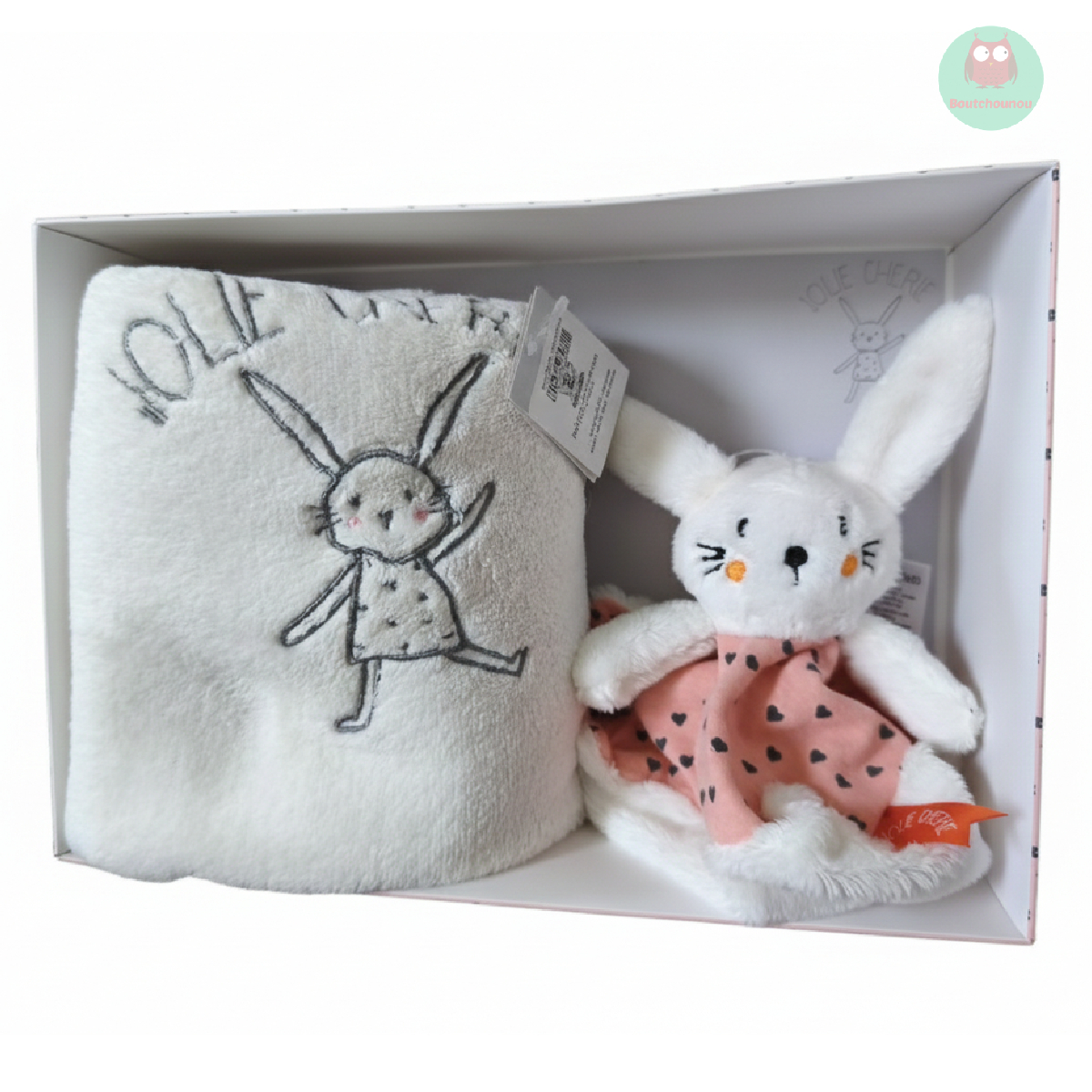 coffret_doudou_lapin_avec_plaid,_doudou_et_compagnie,_la_redoute