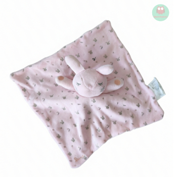 doudou_plat_lapin_rose,_gris,_bisous,_mots_denfants