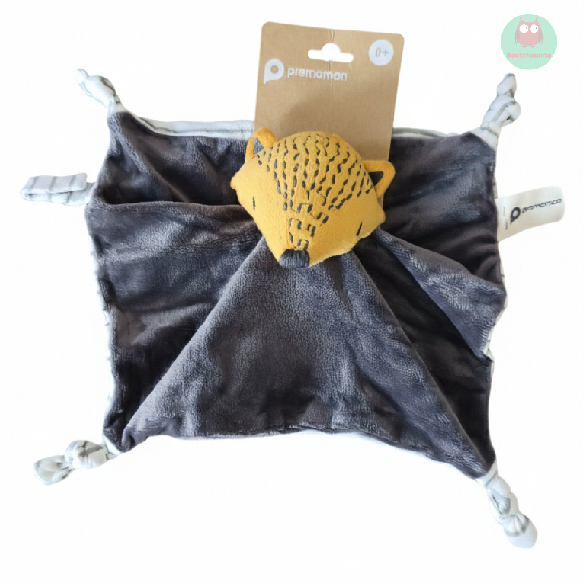 doudou_renard_plat,_gris_et_orange,_dessous_raye,_premaman