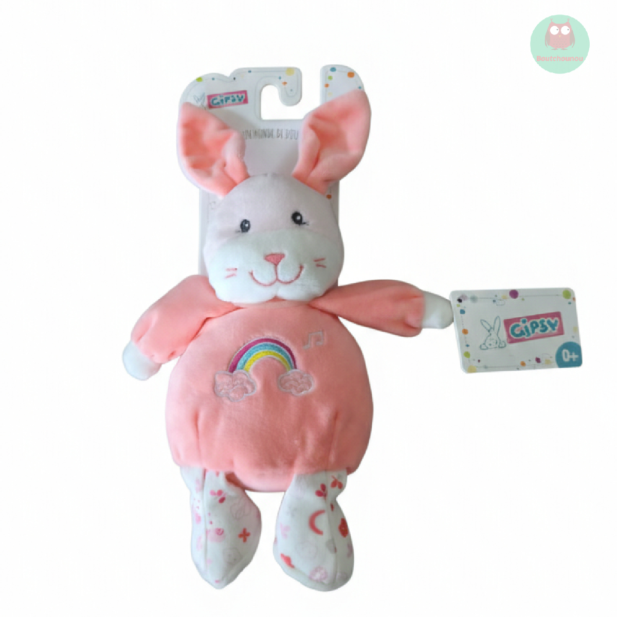 doudou_lapin_musical,_corail,_arc-en-ciel,_gipsy