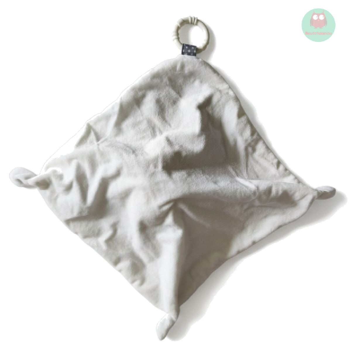 doudou_plat_panda_blanc,_gris,_anneau_de_dentition,_sauthon