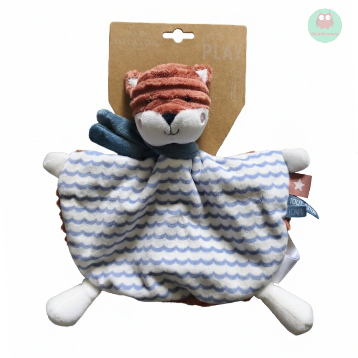 doudou_renard,_roux,_bleu_et_blanc,_echarpe,_tape_a_loeil