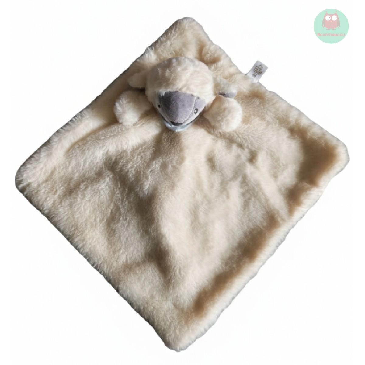 doudou_mouton_agneau_ecru_et_foulard_bleu,_grelot,__tex