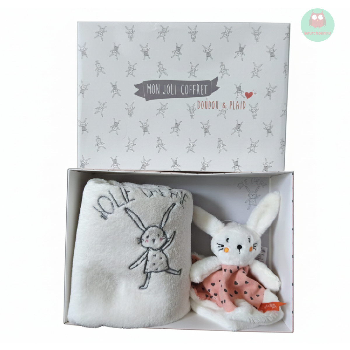 coffret_doudou_lapin_avec_plaid,_doudou_et_compagnie,_la_redoute