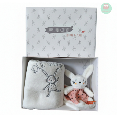 coffret_doudou_lapin_avec_plaid,_doudou_et_compagnie,_la_redoute
