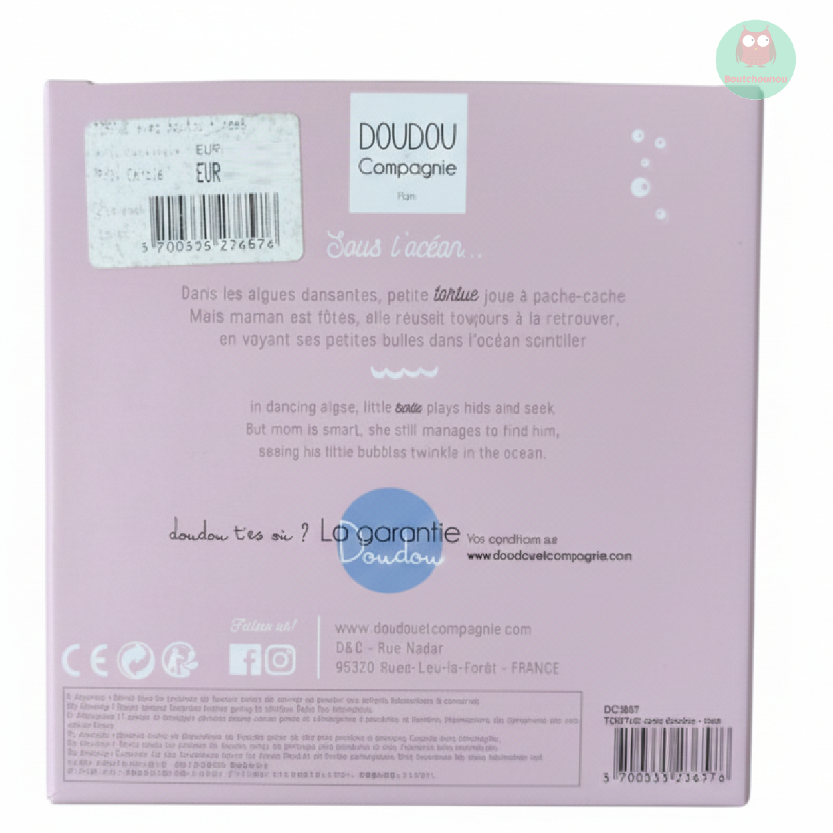 doudou_rose_et_blanc,_tortue_avec_mouchoir_sous_locean,_doudou_et_compagnie