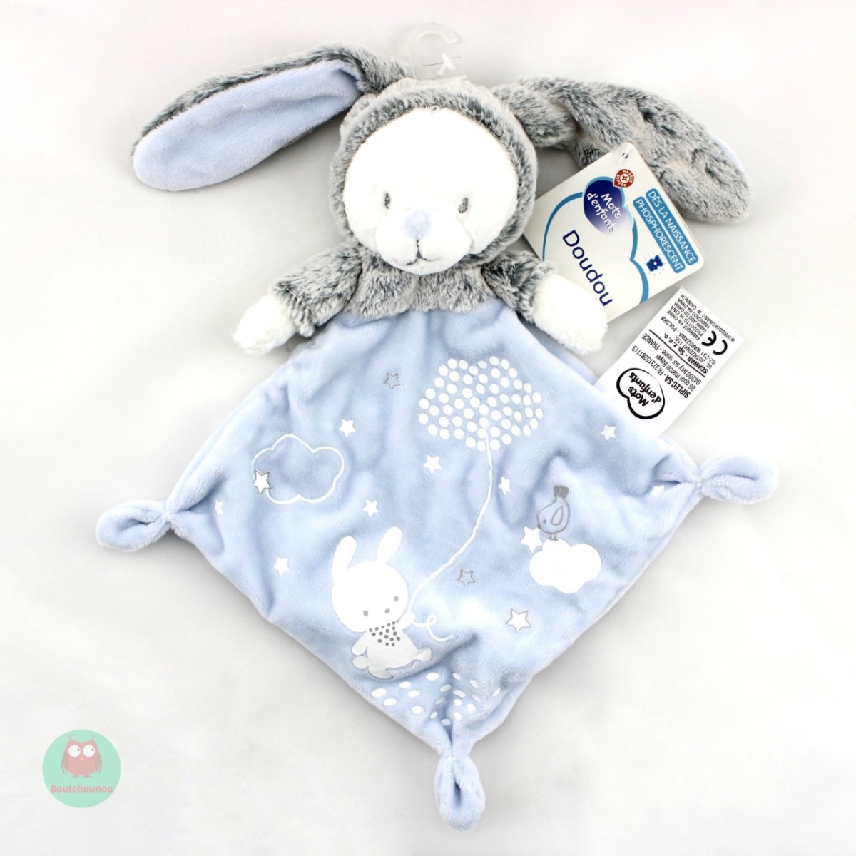 Doudou lapin ours sale